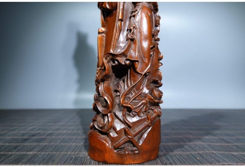 LimpaC Mini Boxwood Meditating Woman Statue