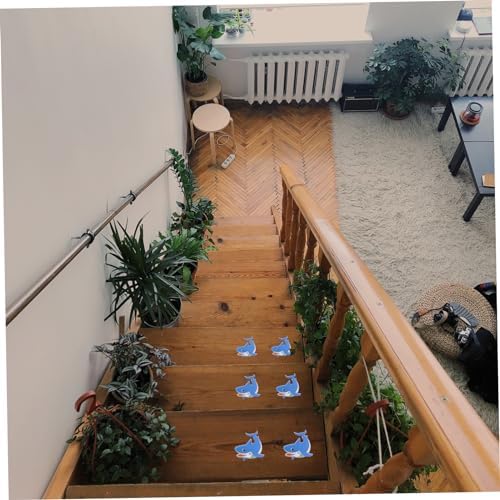 Ciieeo Anti Slip Tub Stickers 5pcs Shark Design