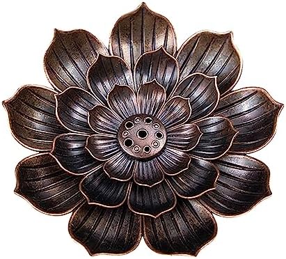 Nudsfuii Metal Incense Holder Statue for Home Decor
