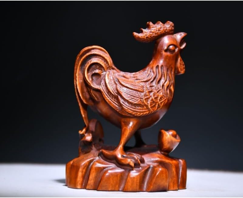 Boxwood Zodiac Chicken Statues Handcrafted Home Decor