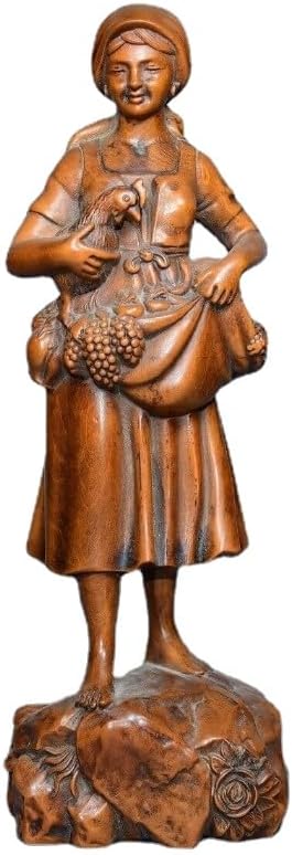 LimpaC Collection Boxwood Meditating Woman Statue