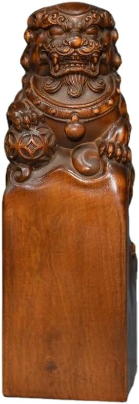 LimpaC Boxwood Animal Beast Wealth Seal Statue