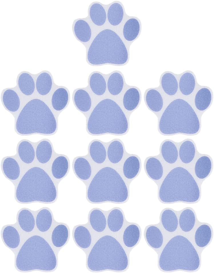 iplusmile Non-Slip Paw Print Bathtub Stickers 10pcs 1