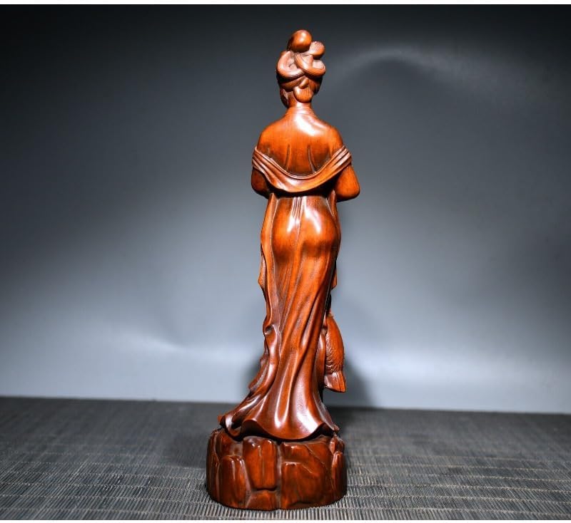 LimpaC Handcrafted Boxwood Ma Gu Longevity Statue