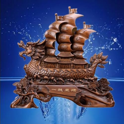 Chinese Feng Shui Resin Wealth Prosperity Statue 1