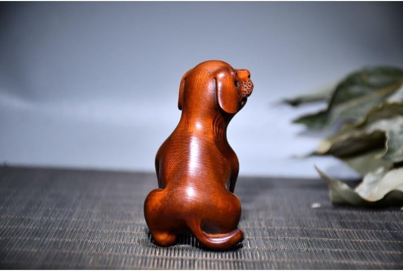 LimpaC 12 Zodiac Boxwood Dog Statues Handmade Decor
