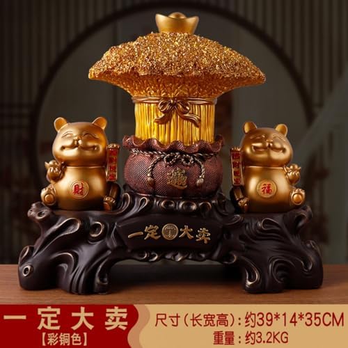 Feng Shui Resin Statue for Wealth and Prosperity - 528