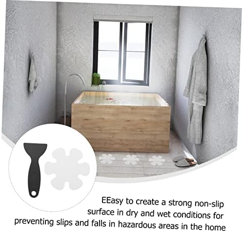 PRETYZOOM 1 Set Flower Shaped Non-Slip Bathtub Floor Stickers
