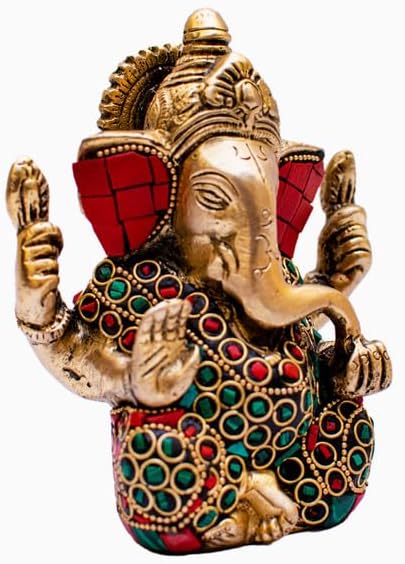 Statuestudio Brass Lord Ganapati Idol Decor