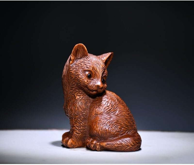 Handcrafted Fox Statue Meditating Home Decor Figurine