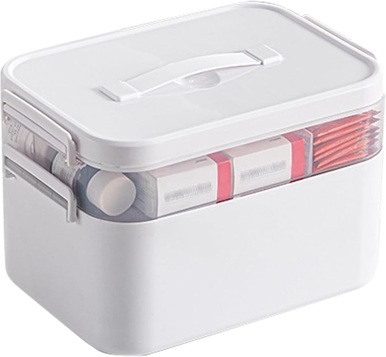 Wynfelo Medicine Organizer with Handle and 3 Tiers