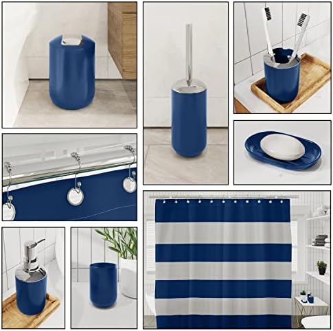Clara Clark Navy Blue Bathroom Accessory Set 20PC