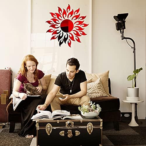 Nudsfuii Wall Sunflower Sculpture Acrylic Home Decor