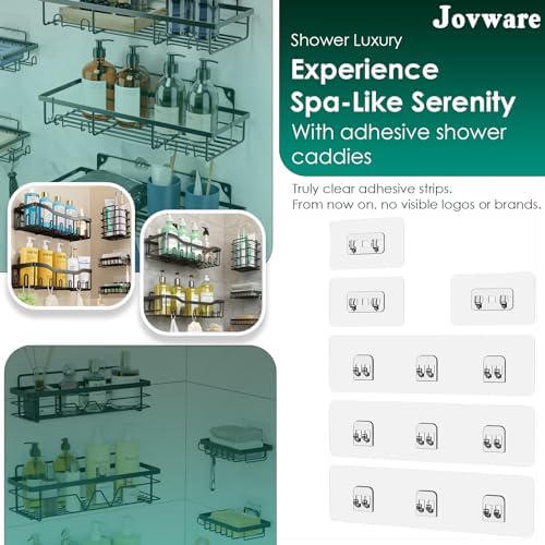 Jovware Shower Caddy Adhesive Strips 6 Pack 1