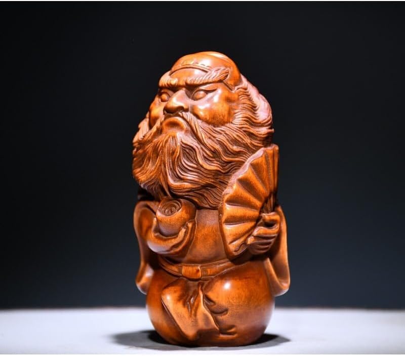 LimpaC Handcrafted Boxwood Zhong Kui Statue