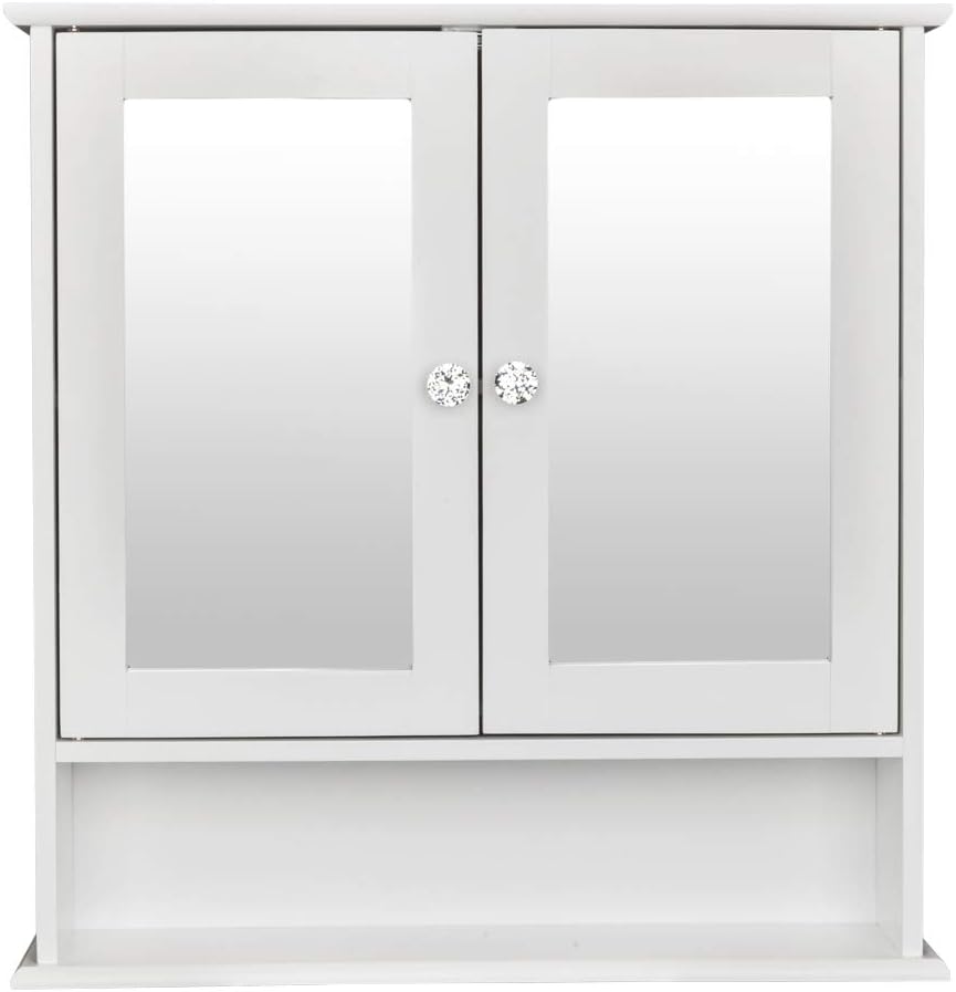 Kcelarec Wall Mounted Medicine Cabinet with Mirror 1