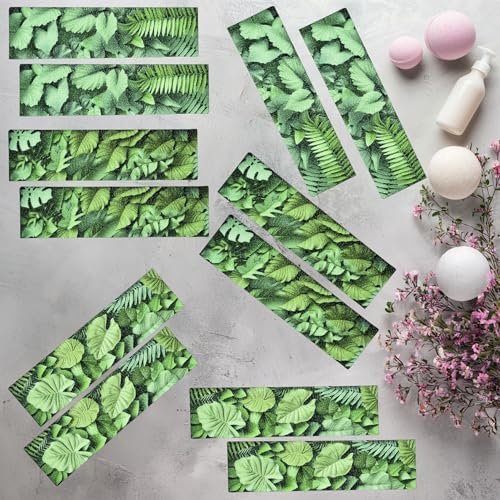 Non Slip Bathtub Stickers 12 PCS Botanical Design