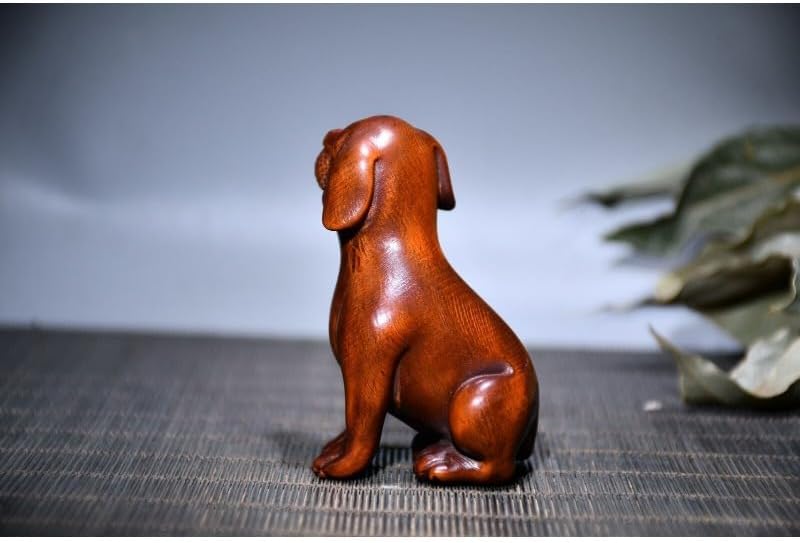 LimpaC 12 Zodiac Boxwood Dog Statues Handmade Decor