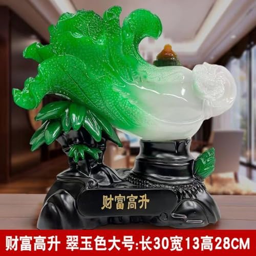 Feng Shui Wealth Prosperity Jade Bao Cai Statue