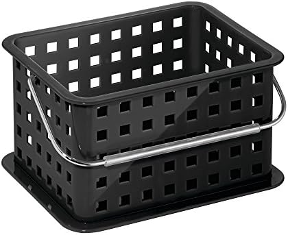 iDesign Spa Plastic Storage Shower Basket - Black