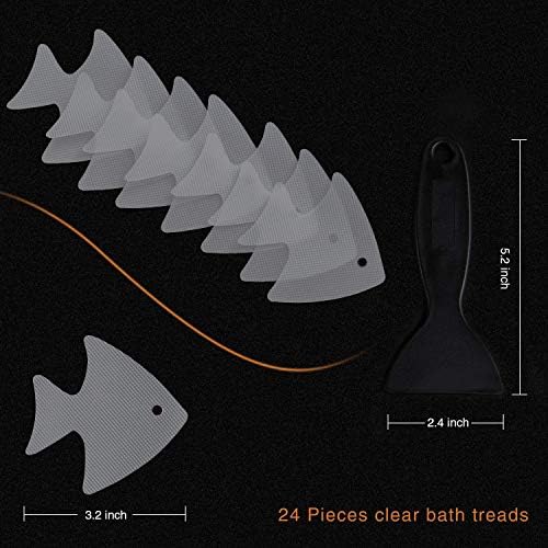Non-Slip Bathtub Stickers Set with Scraper