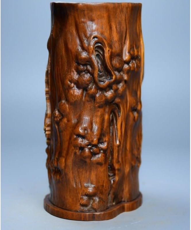 LimpaC Handcrafted Plum Blossom Tree Stool Brush Pot Statue