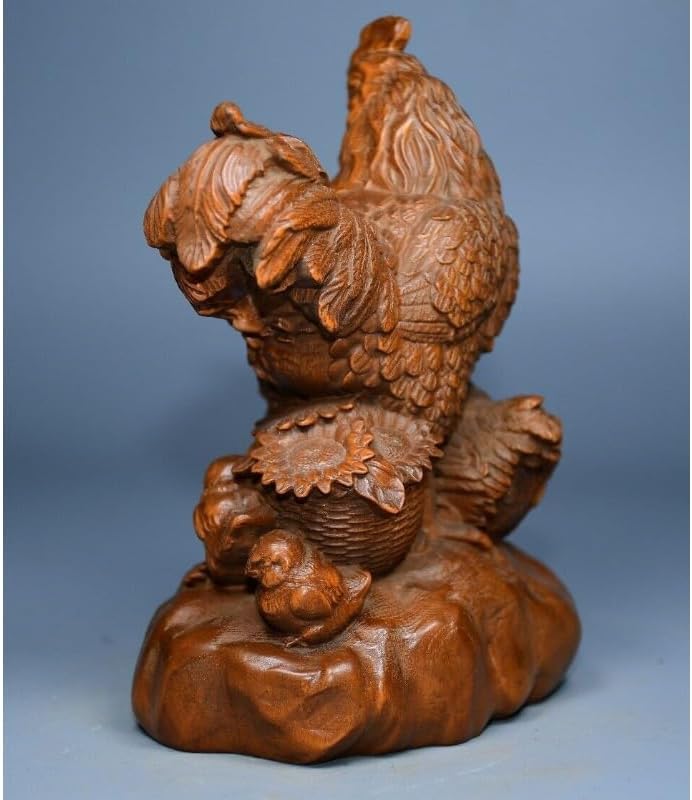 LimpaC Collection Boxwood Lovable Animal Cock Statue