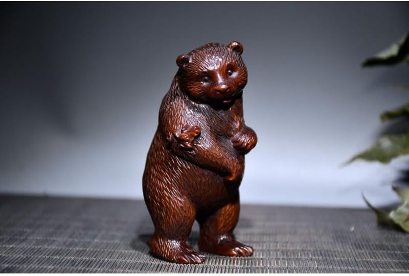 LimpaC Handcrafted Boxwood Selenarctos Thebetanus Statues