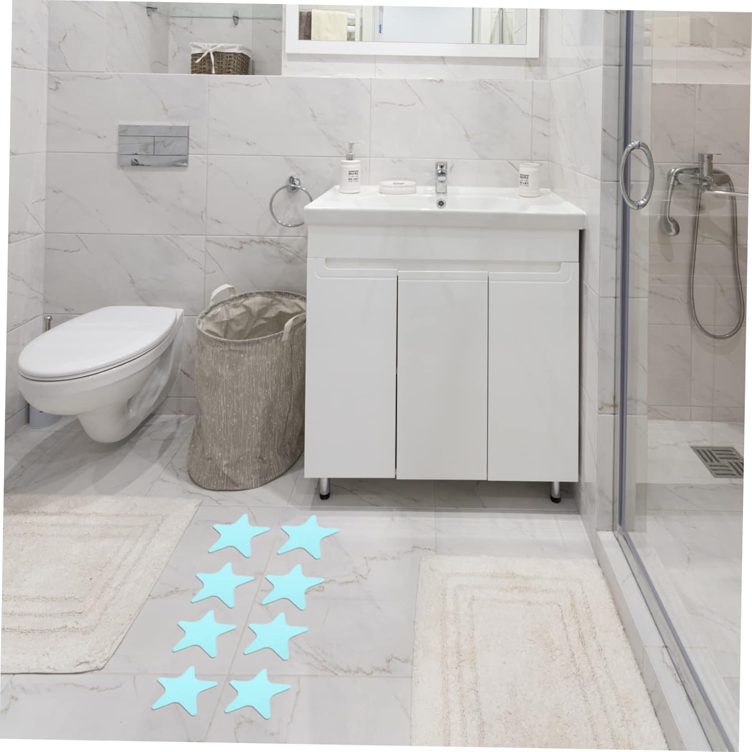 ABOOFAN 4-Piece Star Non-Slip Bathtub Stickers