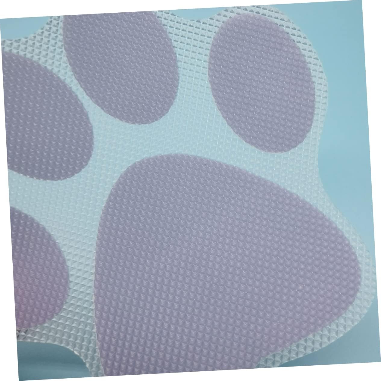 4pcs Cartoon Dog Footprint Bath Stickers - Anti-Slip Decals for Kids