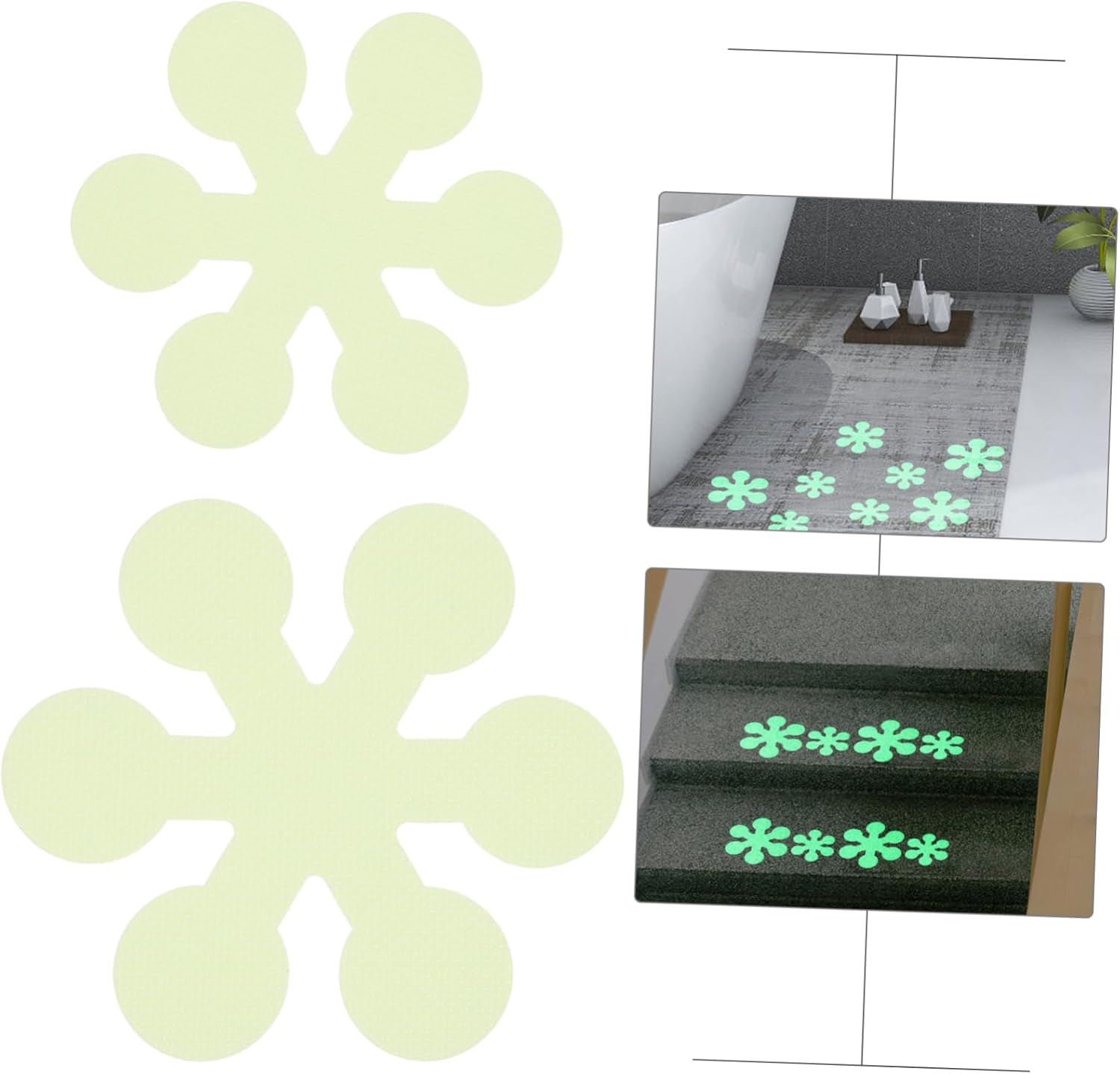 20pcs Snowflake Non-Slip Stickers for Bathtub Safety