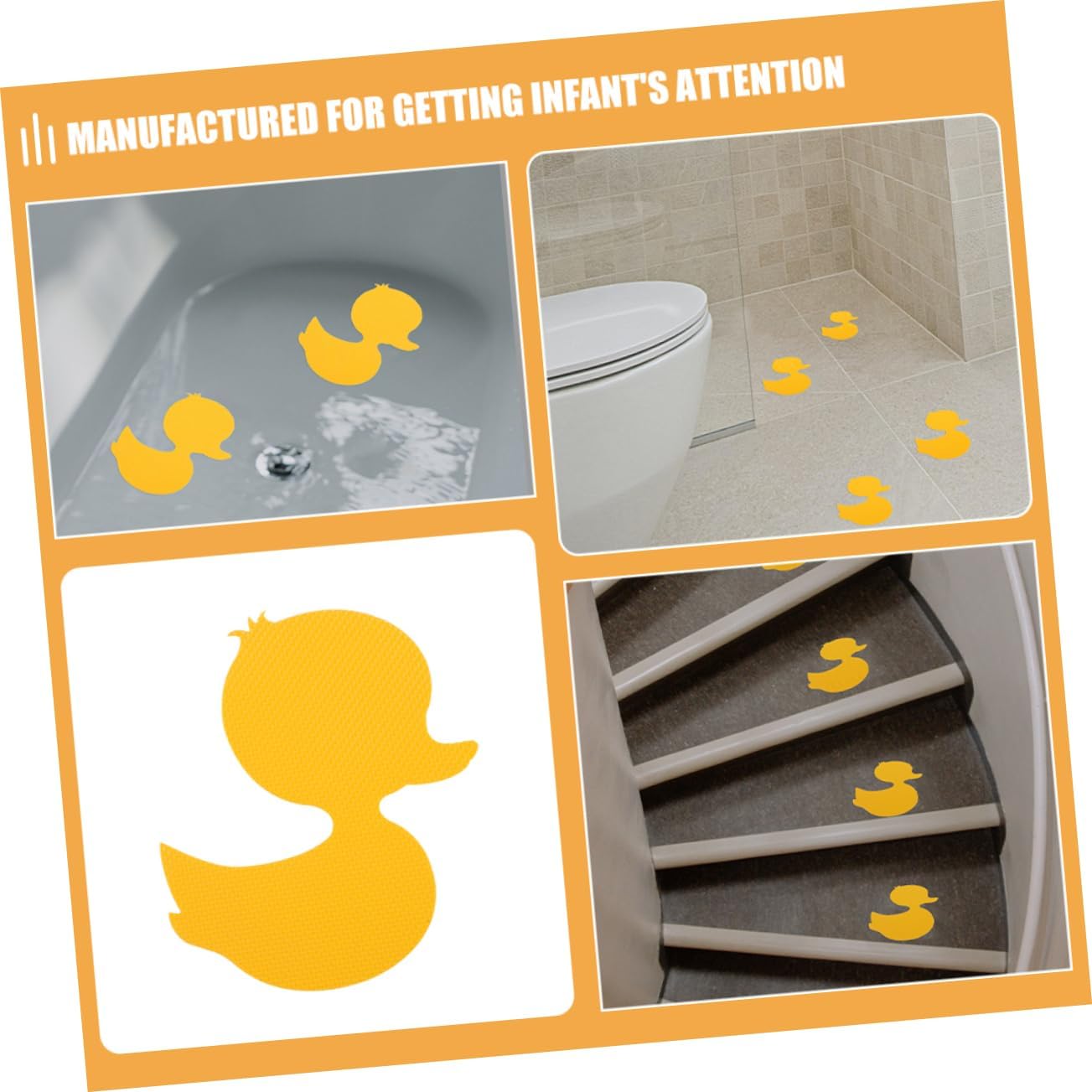 20pcs Cartoon Bathtub Stickers - Fun Safe Decor