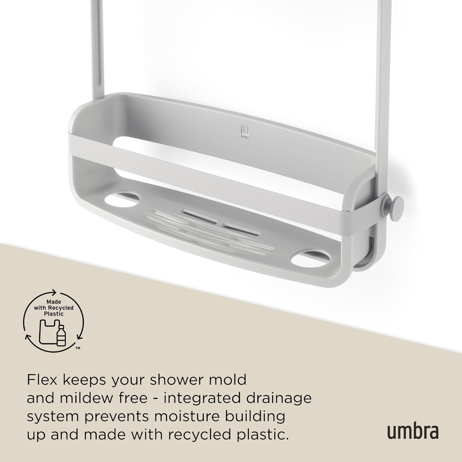 Umbra Flex Shower Caddy with Adjustable Shelves