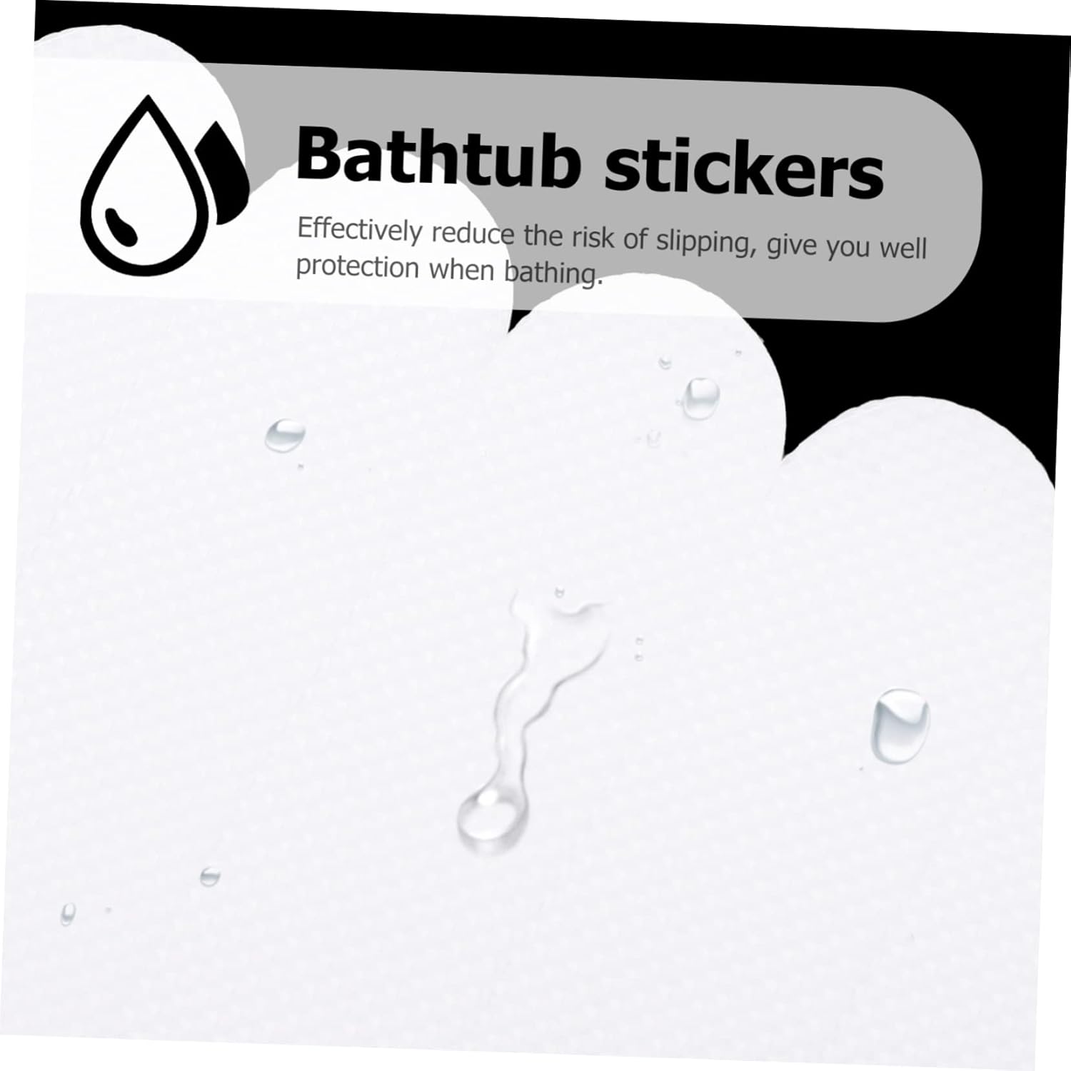 ABOOFAN Non-Slip Bathroom Stickers 6pcs