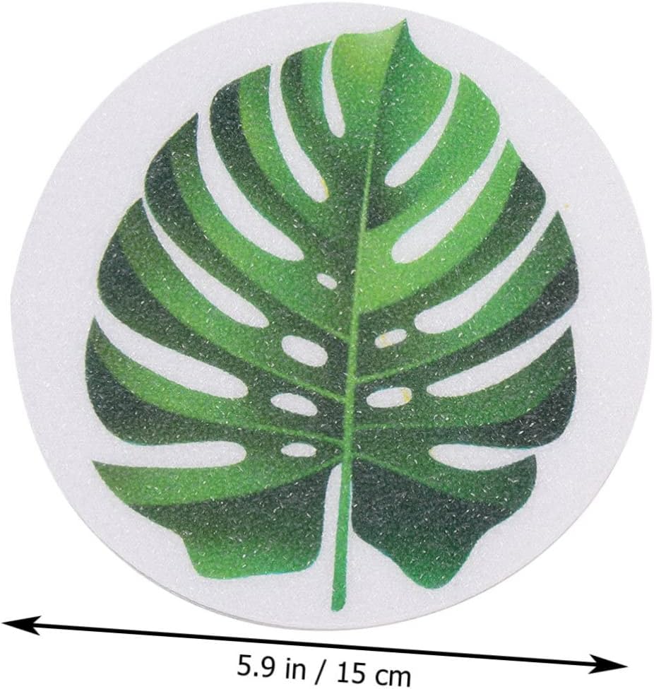 PRETYZOOM Leaf Shape Anti Slip Bath Decals