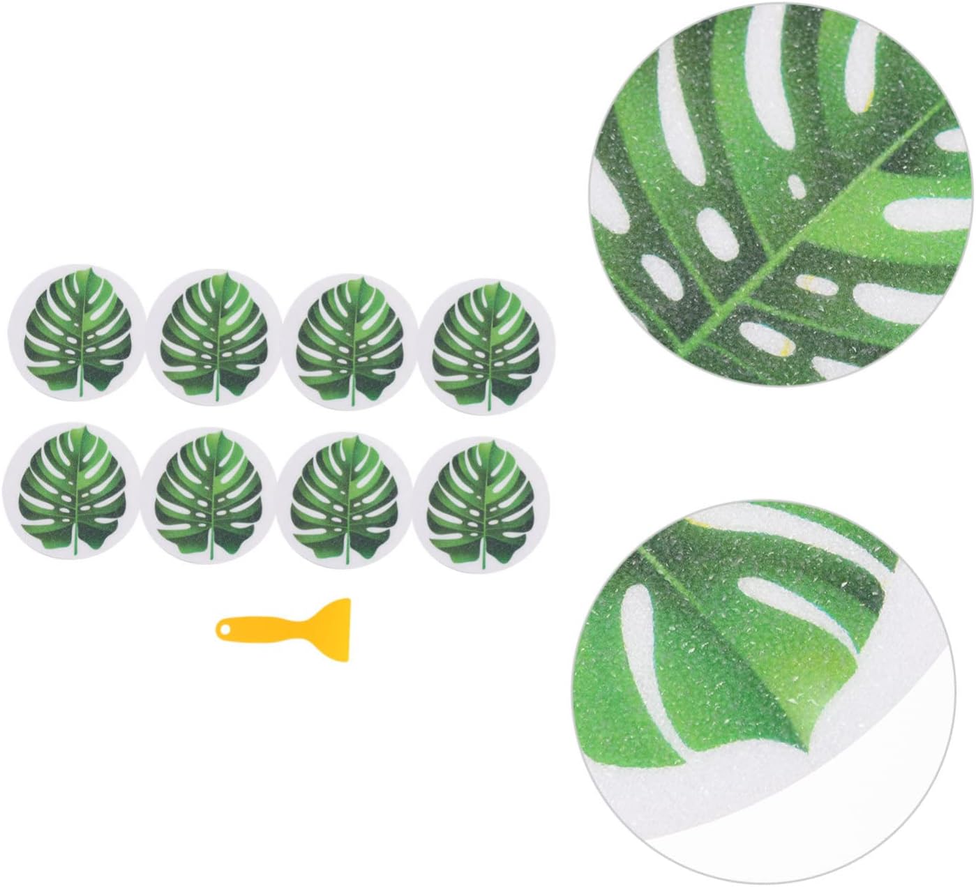 PRETYZOOM Leaf Shape Anti Slip Bath Decals