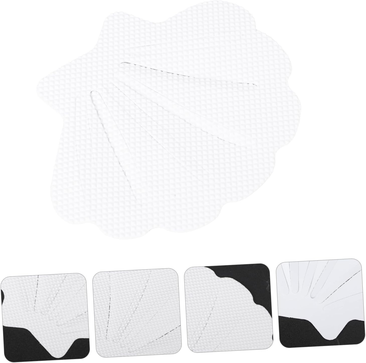 Ciieeo Non-Slip Sea Shell Stickers 12pcs for Bath