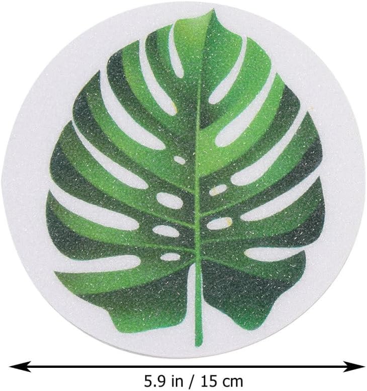 1set Leaf Bathtub Stickers Non-Slip Safety Decals