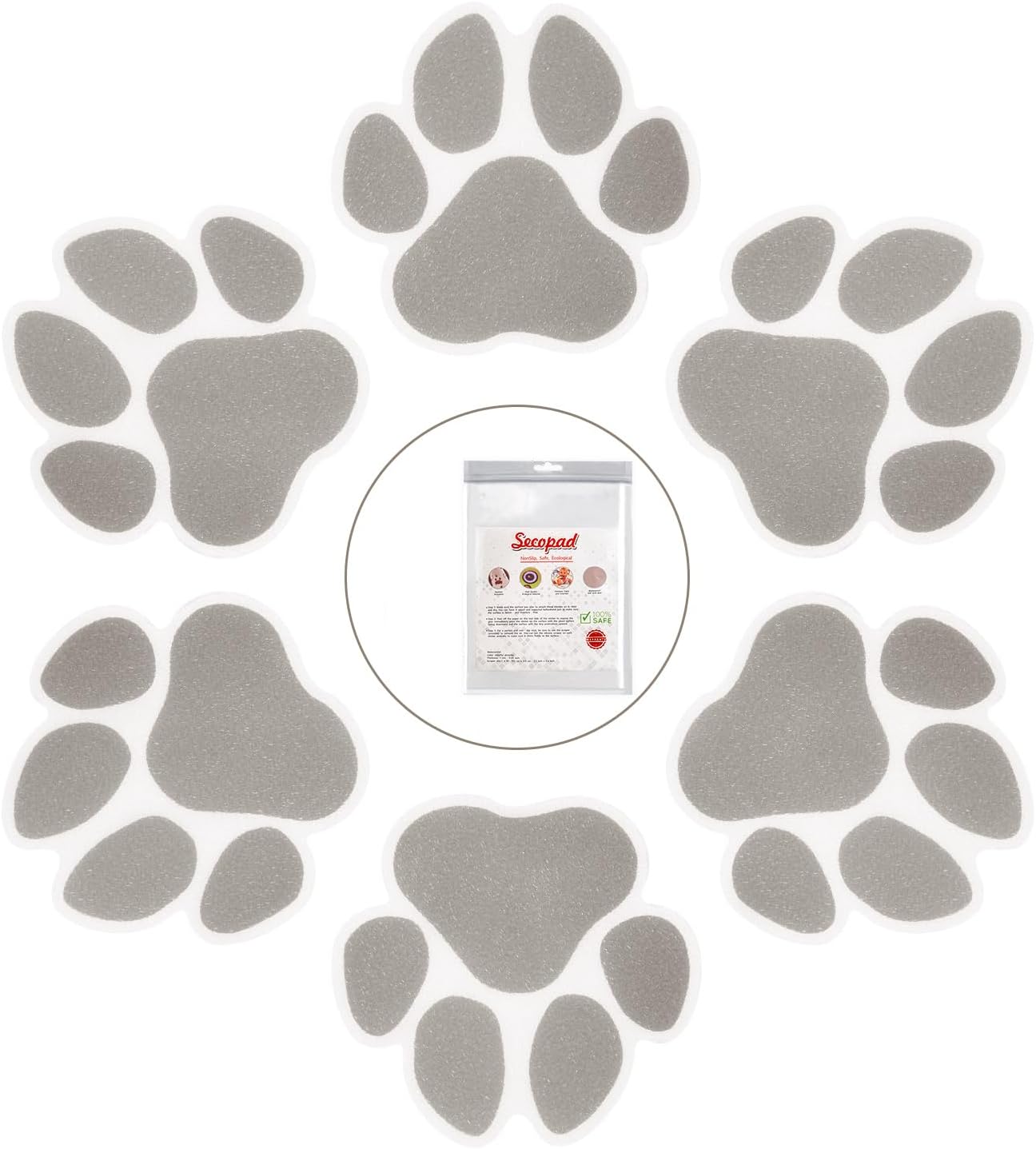 Secopad Non-Slip Bathtub Stickers 30 PCS Safety Treads
