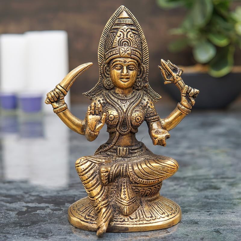 Statuestudio Mariamman Idol 65 Inch Brass Statue