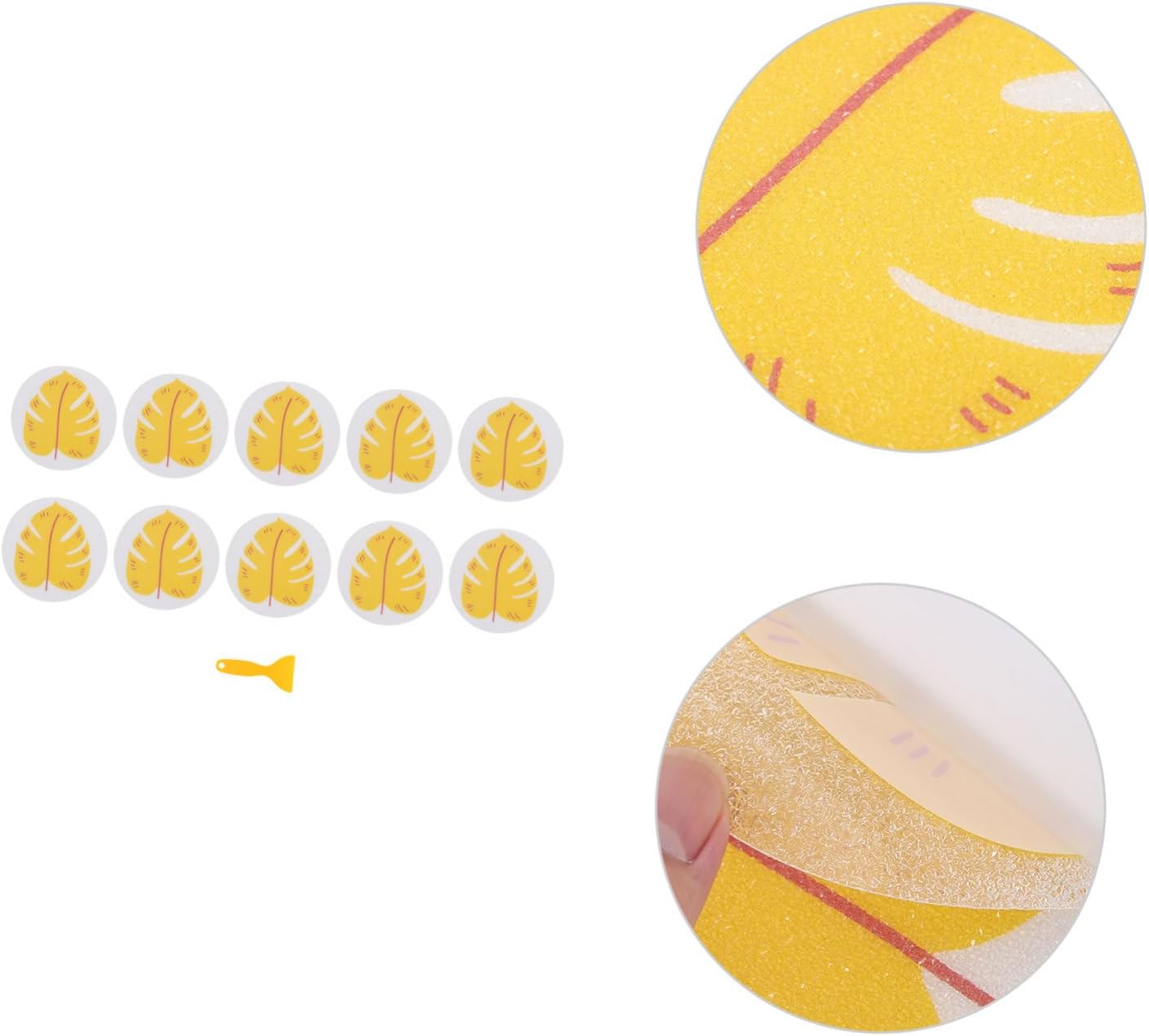 FONDOTIN Boys Girls Bath Stickers Tan Anti-Slip Waterproof Bathtub Appliques
