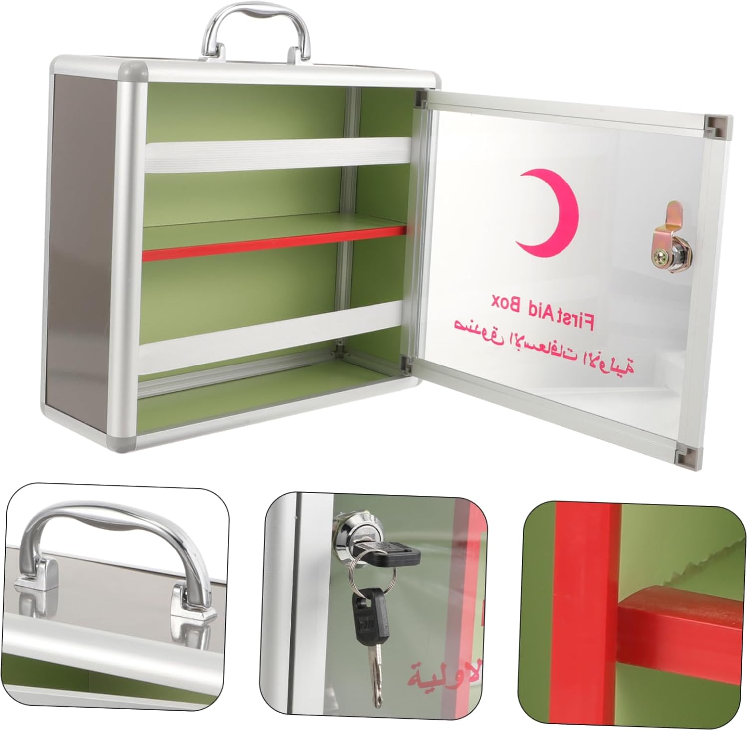 FOYTOKI Emergency First Aid Box Wall Mounted Medicine Cabinet