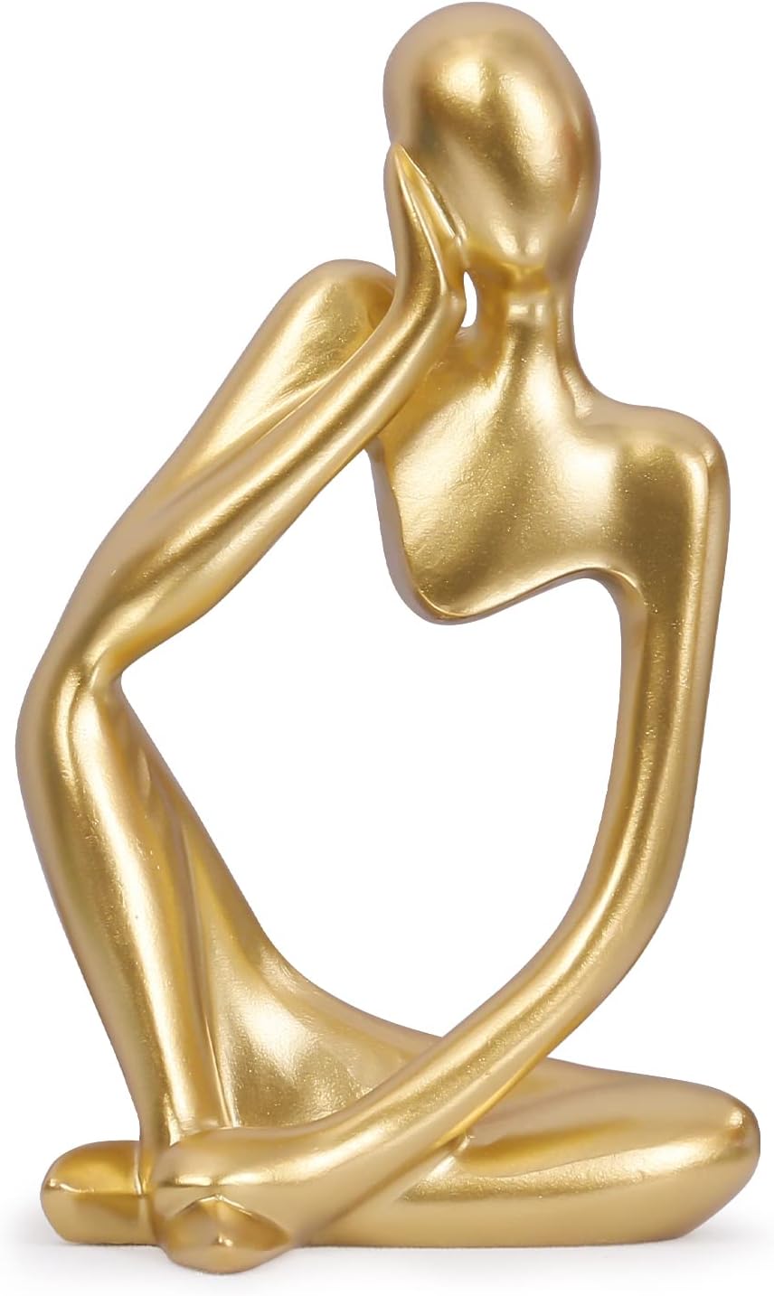 INNOLITES Abstract Thinker Sculpture Resin Statue for Home Decor