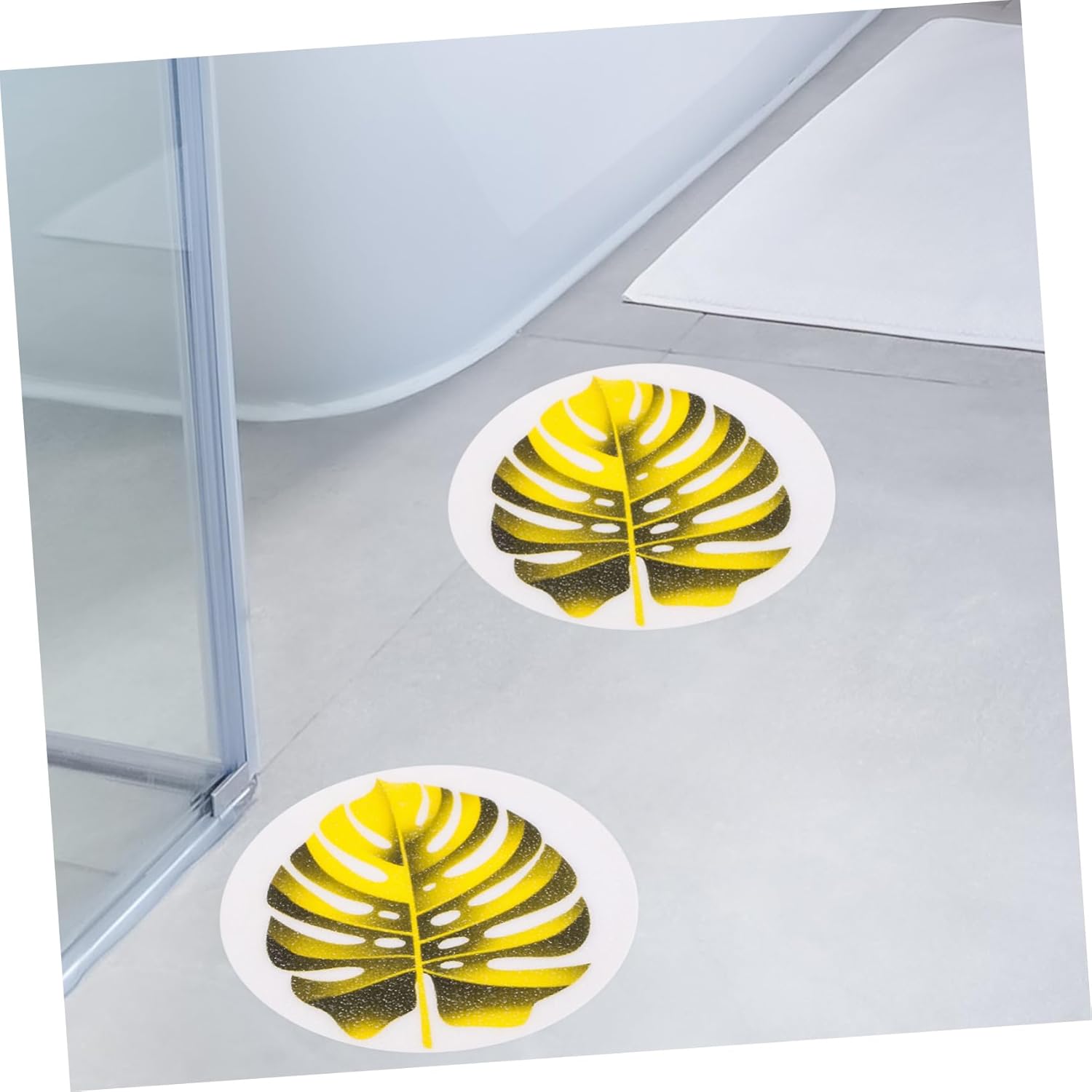 Ciieeo Non-Slip Leaf Bathtub Decals