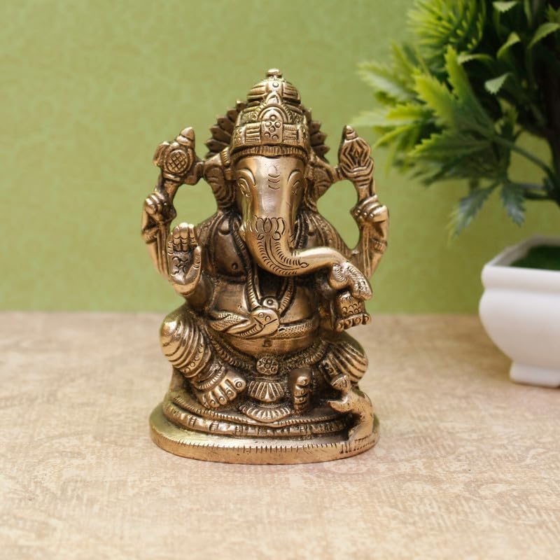 Statuestudio Brass Ganesha Idol Decor Statue