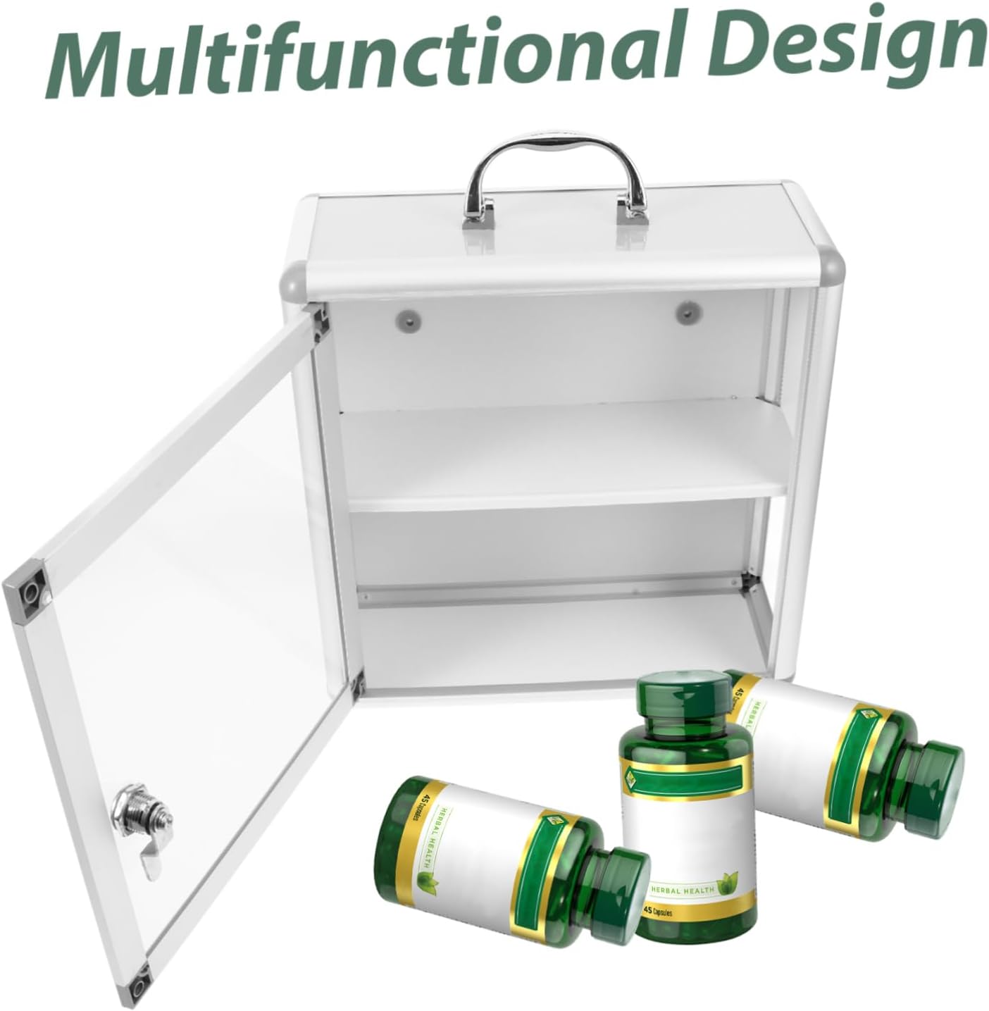 Hemobllo Wall Medicine Cabinet Organizer
