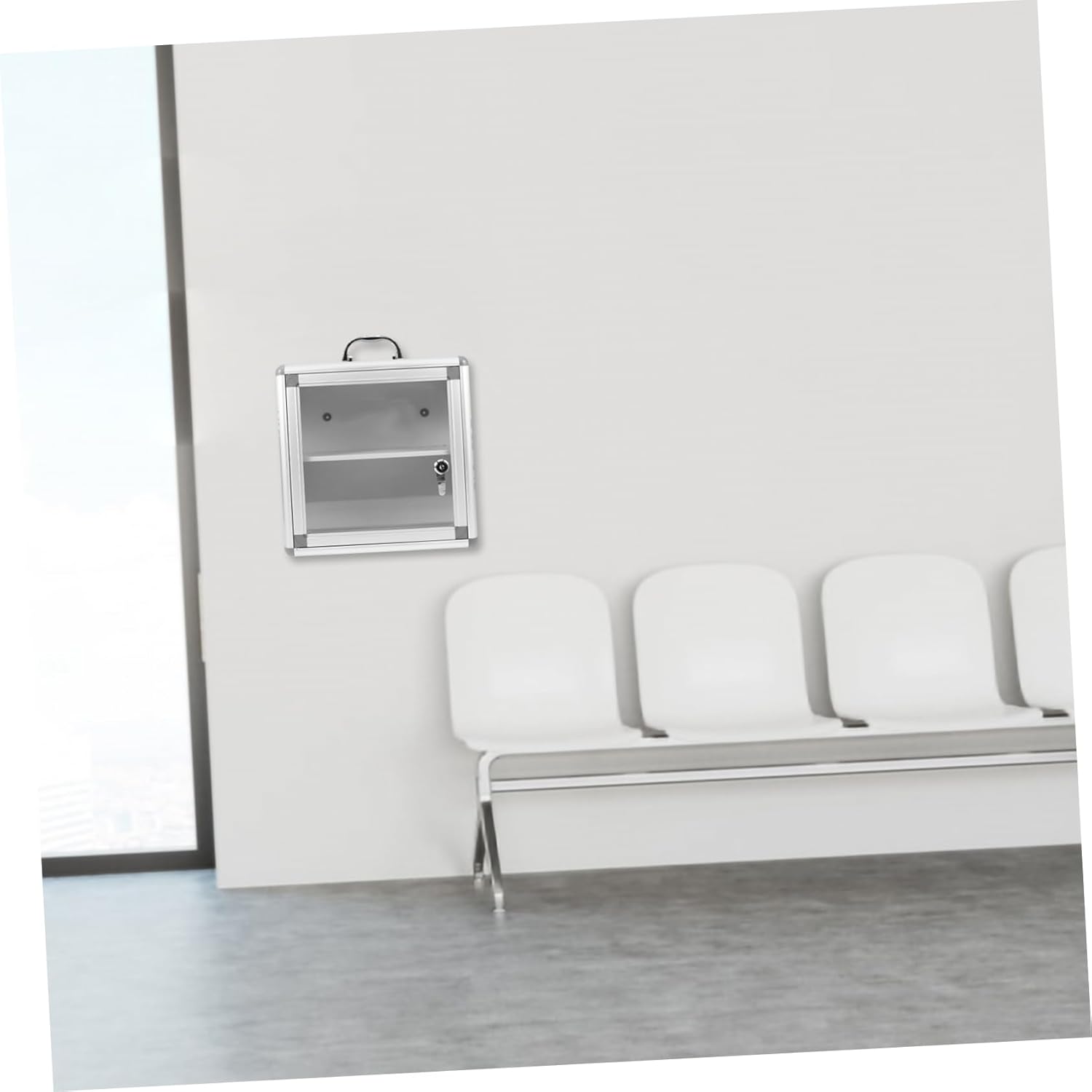 Wakauto Wall Mounted Medicine Cabinet with Transparent Door