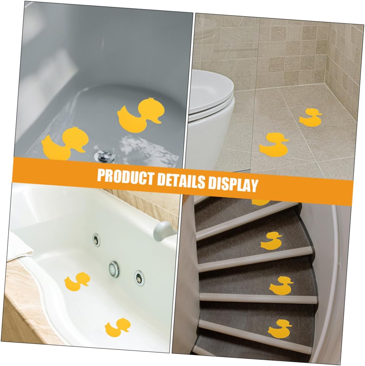 20pcs Cartoon Bathtub Stickers - Fun Safe Decor