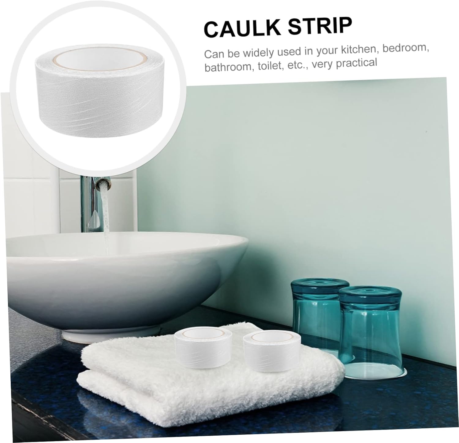 Luxshiny 1 Roll Non-Slip Bathroom Stickers