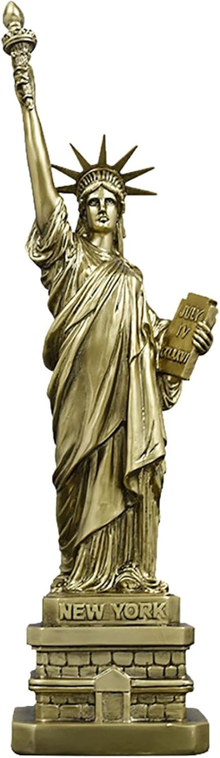 Elegant Gold Statue of Freedom Women God Desktop Ornament